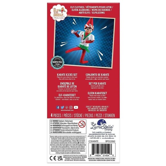 Elf on The Shelf Clause Couture Collection * Karate Kicks Set - Picture 2 of 4